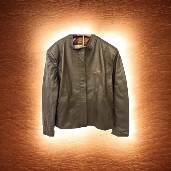 Leather Jacket w/CHEVY embossed logo. - Picture 1 of 8